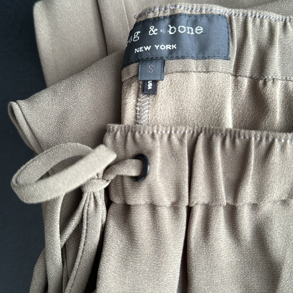 Rag And Bone Silk Drawstring Pants Size Small - image 3
